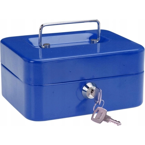 Sejf zamek szyfrowy Kasetka na pieniądze metalowa 12x10x18 cm DUŻY CZARNY