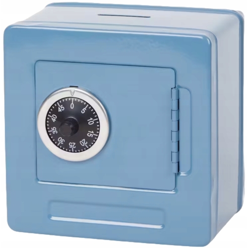 Sejf zamek szyfrowy Kasetka na pieniądze metalowa 12x10x18 cm DUŻY CZARNY