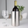 CHŁODZIARKA DO WINA STOŁOWA EKSKLUZYWNA STAL NIERDZEWNA 12 x 20 CM SILVER