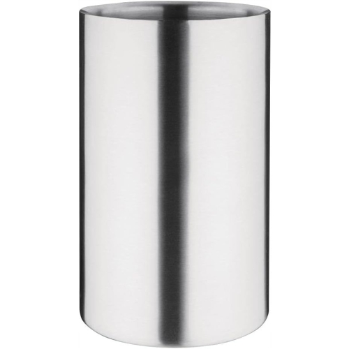 CHŁODZIARKA DO WINA STOŁOWA EKSKLUZYWNA STAL NIERDZEWNA 12 x 20 CM SILVER