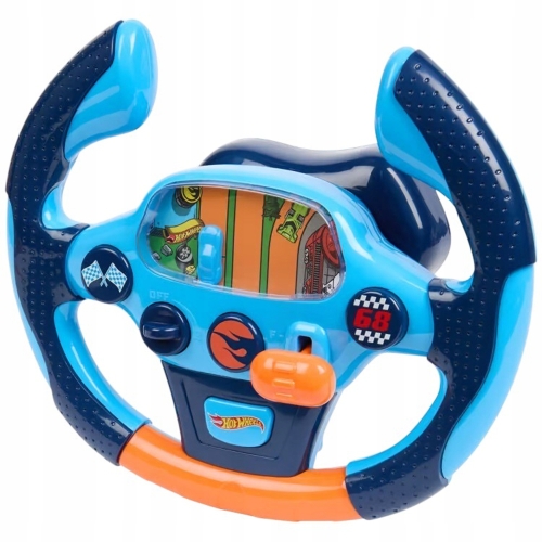 HOT WHEELS KIEROWNICA WYŚCIGOWA SPORTOWA DLA DZIECI MATTEL WYŚCIGI+BATERIE