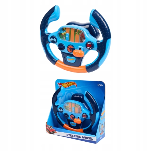 HOT WHEELS KIEROWNICA WYŚCIGOWA SPORTOWA DLA DZIECI MATTEL WYŚCIGI+BATERIE