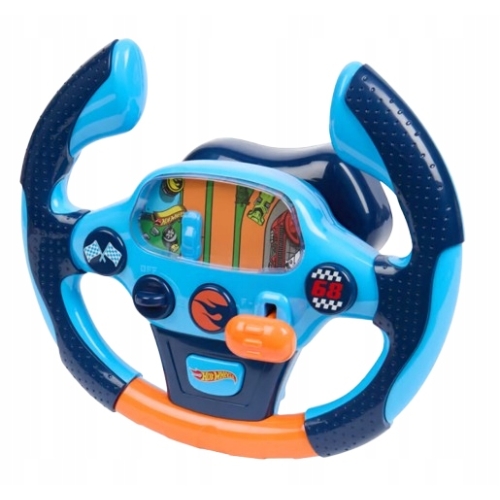 HOT WHEELS KIEROWNICA WYŚCIGOWA SPORTOWA DLA DZIECI MATTEL WYŚCIGI+BATERIE