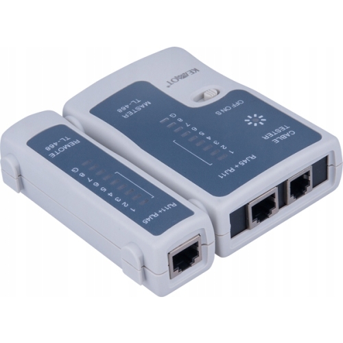 Tester do kabli internetowych skrętka komputery monitoring Kemot TL-468