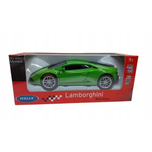 LAMBORGHINI 1:34 WELLY KOLEKCJONERSKI METALOWY MODEL SAMOCHODU Z NAPĘDEM Z
