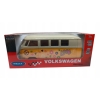 VOLKSWAGEN BUS 1:34 WELLY METALOWY MODEL SAMOCHODU Z NAPĘDEM W KWIATY LOVE