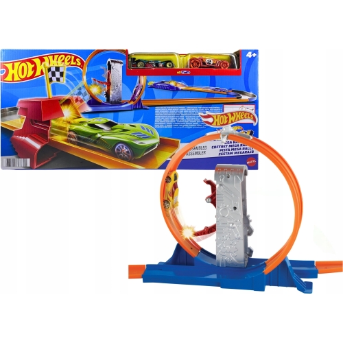 Tor samochodowy Mattel Hot Wheels Podwójny zjazd z dwoma samochodzikami 15