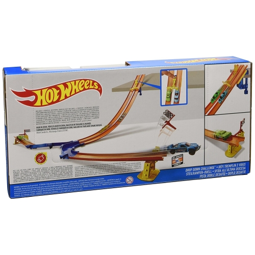 Tor samochodowy Mattel Hot Wheels Podwójny zjazd z dwoma samochodzikami 15