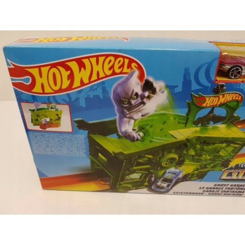 HOT WHEELS CITY GHOST GARAGE GARAŻ DUCHÓW Z RÓŻOWYM AUTEM FJN 38 NOWY MODEL