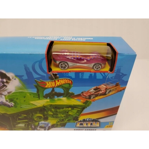 HOT WHEELS CITY GHOST GARAGE GARAŻ DUCHÓW Z RÓŻOWYM AUTEM FJN 38 NOWY MODEL