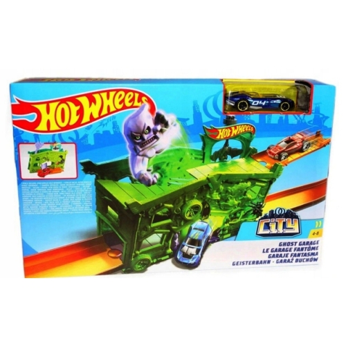 HOT WHEELS CITY GHOST GARAGE GARAŻ DUCHÓW Z RÓŻOWYM AUTEM FJN 38 NOWY MODEL