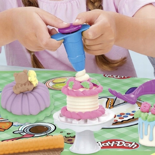 CIASTOLINA PLAY DOH TOSTY GOFRY KAWA HASBRO F2771 F1791 8 TUB 15 ELEMENTÓW