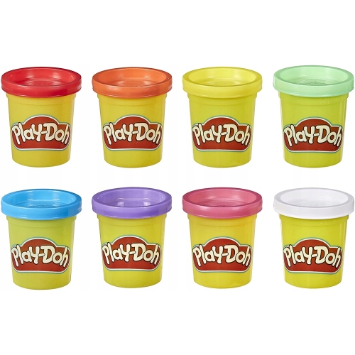 PLAY-DOH CIASTOLINA 8-PAK TĘCZOWA 448g MASY MIX KOLORÓW NA PREZENT HASBRO