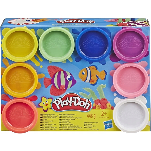 PLAY-DOH CIASTOLINA 8-PAK TĘCZOWA 448g MASY MIX KOLORÓW NA PREZENT HASBRO
