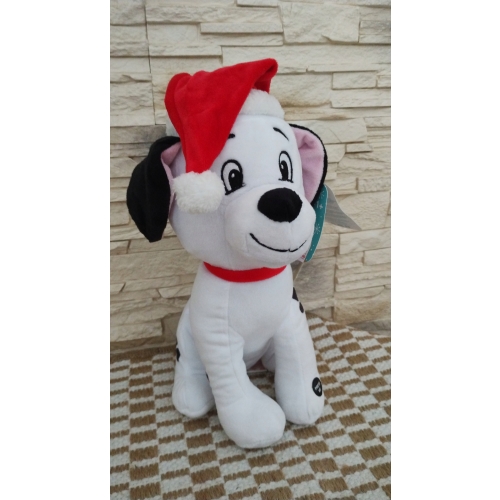 Maskotka Disney Dalmatyńczyk w czapce świątecznej z dźwiękami na prezent