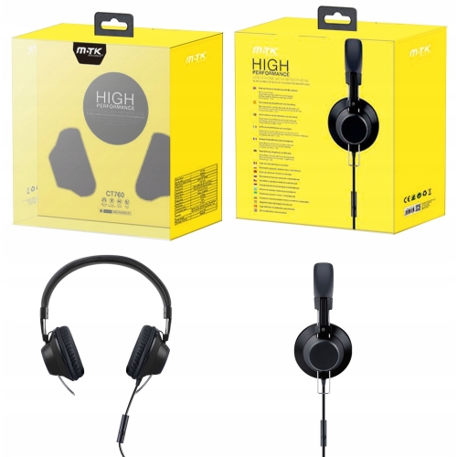 Słuchawki przewodowe nauszne regulowane białe miękkie 46 PULSAR na prezent