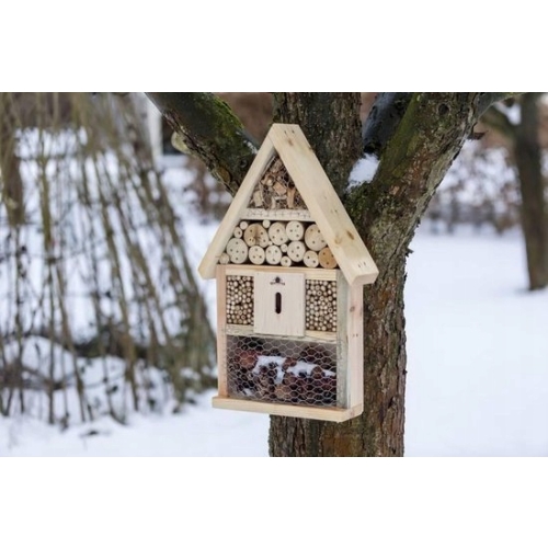 DOMEK hotel BUDKA lęgowa OWADÓW motyli XXL NATURAL ekologiczne materiały