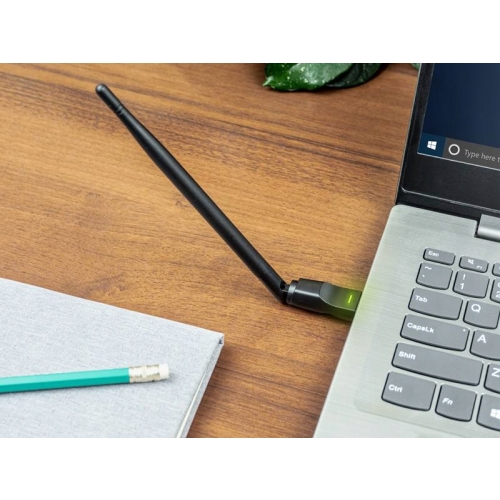 Karta sieciowa zewnętrzna 2,4 GHz chipset MT7601 Adapter WIFI antena czarna