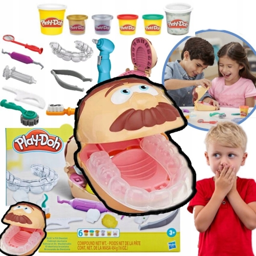 CIASTOLINA PLAY DOH DENTYSTA ZESTAW F1259 DIY PREZENT KREATYWNA ZABAWA