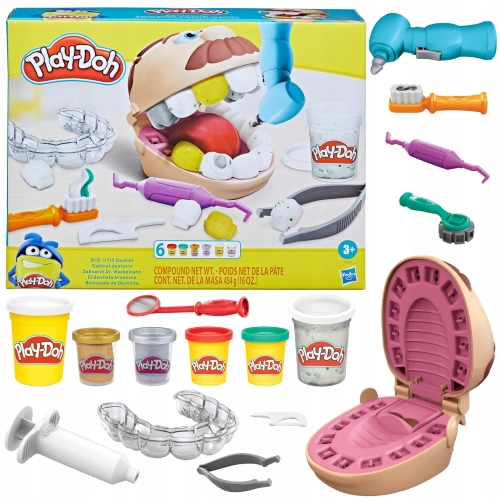 CIASTOLINA PLAY DOH DENTYSTA ZESTAW F1259 DIY PREZENT KREATYWNA ZABAWA