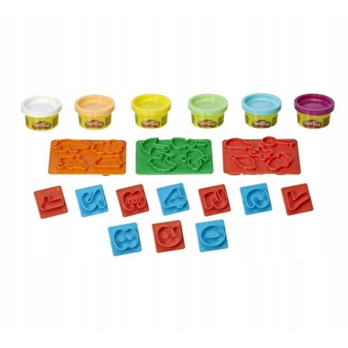 PLAY-DOH CIASTOLINA ZESTAW KREATYWNY 25 FOREMEK I CYFR 6 MAS E8533 PREZENT