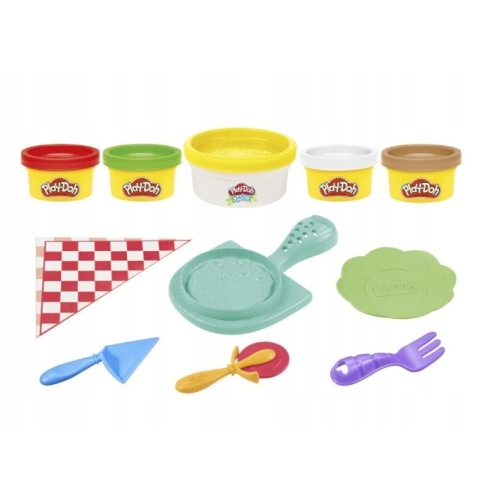 CIASTOLINA Play-Doh ZESTAW KUCHNIA PIZZA F1726 ZABAWKI + 5 TUBEK DO ZABAWY