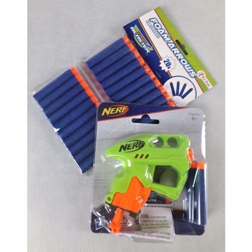 1x Pistolet Nerf Nanofirei + 3 strzałki piankowe NERF Nanofire HIT Zielony