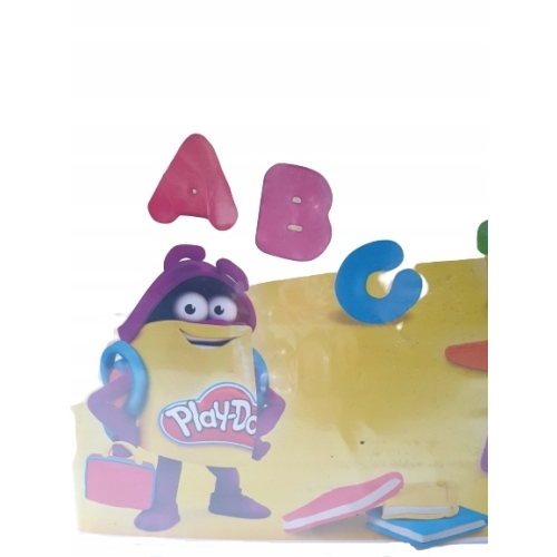 PLAY-DOH ciastolina LITERY CYFERKI 8 TUBEK MIX KOLORÓW DO ZABAWY DLA DZIECI