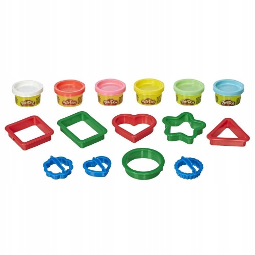 Ciastolina Play-Doh Starters Kształy Foremki 6 Tub kolorów Hasbro E8534