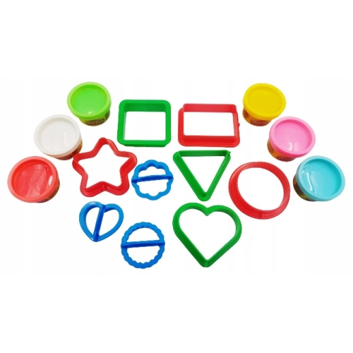 Ciastolina Play-Doh Starters Kształy Foremki 6 Tub kolorów Hasbro E8534