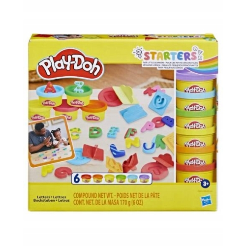 Ciastolina Play-Doh Starters NAUKA LITERKI ALFABET 6 Tubek HASBRO E8532