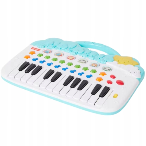 PIANINKO INTERAKTYWNE ZE ZWIERZĄTKAMI FISHER PRICE ZABAWKA wym. 30x35cm