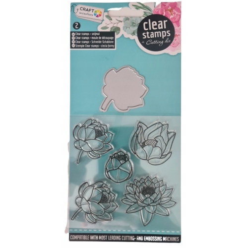 Szablon do wycinania wytłaczania stempli DIY Clear Stamps Kwiatek 349