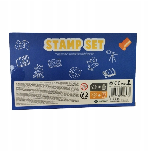 Zestaw stempelków dla dzieci STAMP SET 26szt nieb.