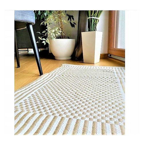 DYWANIK 60 X 90 CM JUTA BAWEŁNA POLYESTER BOHO 284