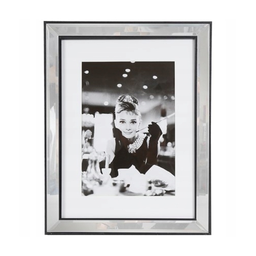 RAMKA LUSTRZANA CZARNA 25 x 33,5 OBRAZ GLAMOUR