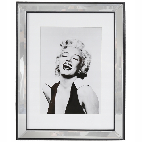 RAMKA LUSTRZANA CZARNA 25 x 33,5 OBRAZ GLAMOUR