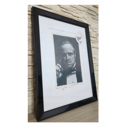 RAMKA LUSTRZANA CZARNA 25 x 33,5 OBRAZ GLAMOUR