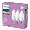 Philips Żarówka LED x3 sztuki 2,8W=25W E14 F 250lm