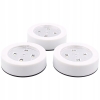 Lampka LAMPKI LED push meblowe dotykowe do szafy Zestaw 3 szt CZARNE