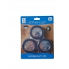 Lampka LAMPKI LED push meblowe dotykowe do szafy Zestaw 3 szt CZARNE
