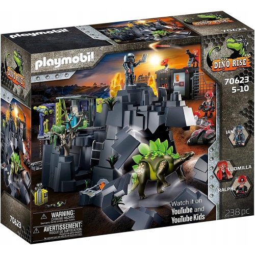 DUŻY Zestaw KLOCKI PLAYMOBIL Dino Rock 242 elementy PREZENT DLA dzieci