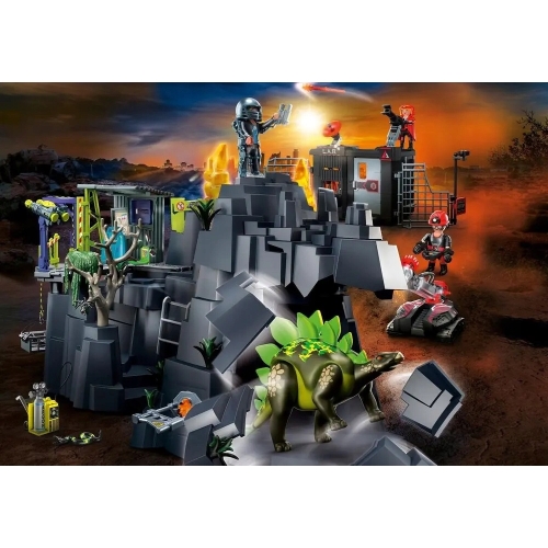 DUŻY Zestaw KLOCKI PLAYMOBIL Dino Rock 242 elementy PREZENT DLA dzieci