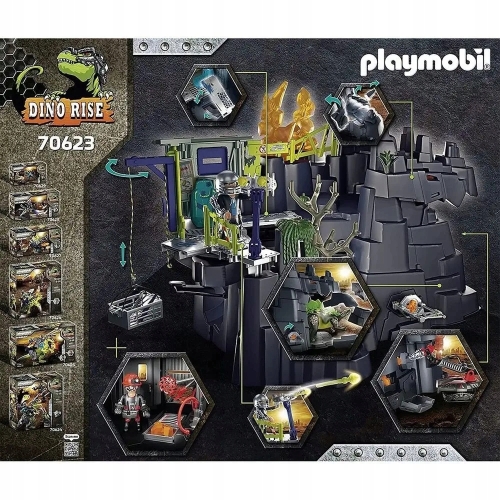 DUŻY Zestaw KLOCKI PLAYMOBIL Dino Rock 242 elementy PREZENT DLA dzieci