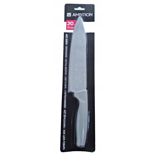 NÓŻ AMBITION 23 CM OSTRZE 20 CM SZEFA KUCHNI Z POWŁOKA NIEPRZYWIERAJĄCĄ XXL