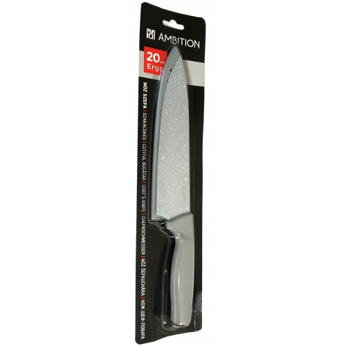 NÓŻ AMBITION 23 CM OSTRZE 20 CM SZEFA KUCHNI Z POWŁOKA NIEPRZYWIERAJĄCĄ XXL