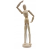 MANEKIN DREWNIANY DO SZKICU RYSUNKU FIGURKA Dekoracja Ozdoba wym. 7x7x30 cm