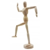 MANEKIN DREWNIANY DO SZKICU RYSUNKU FIGURKA Dekoracja Ozdoba wym. 7x7x30 cm