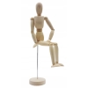 MANEKIN DREWNIANY DO SZKICU RYSUNKU FIGURKA Dekoracja Ozdoba wym. 7x7x30 cm