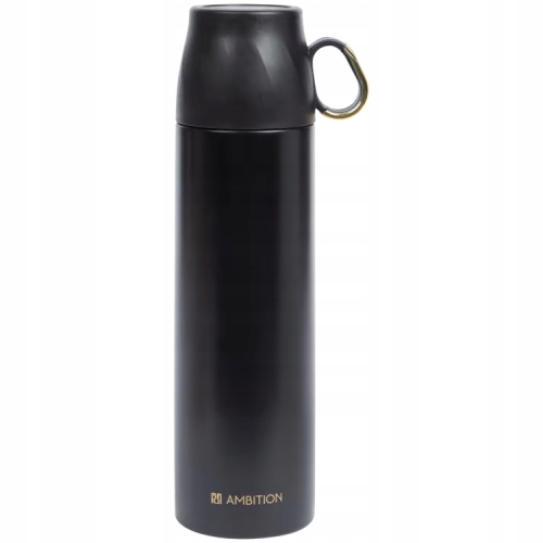 TERMOS METALOWY kubek do picia HOLD/COLD 520ml Sierra Czarny Black Ambition
